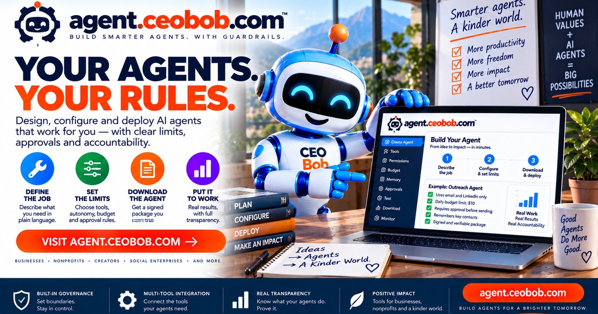 Agent Bob — This week’s agent stories rhyme. A personal CFO posted bank balances into Slack because…